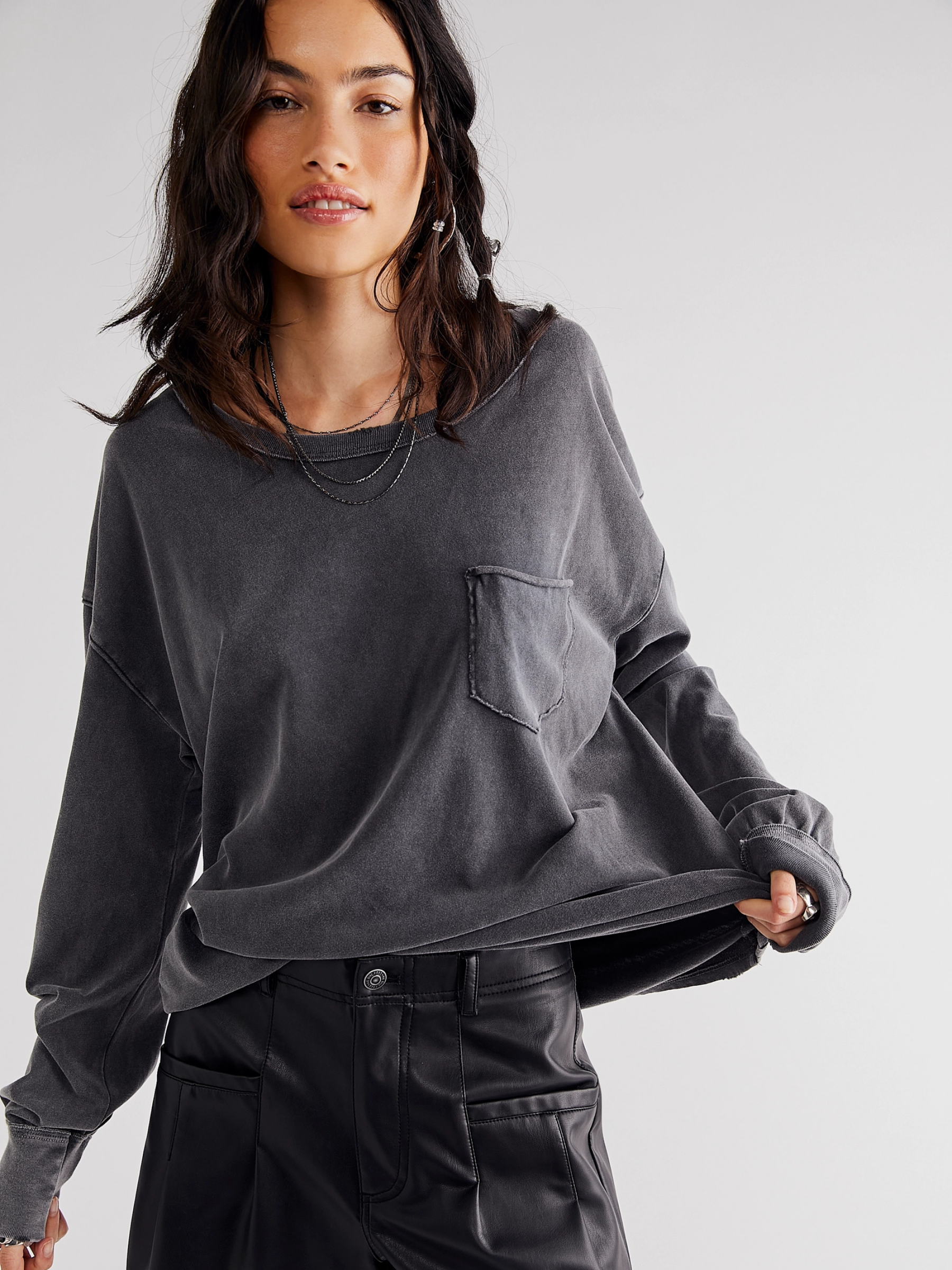 FREE PEOPLE-Fade Into You Long Sleeve-Metal Stiletto