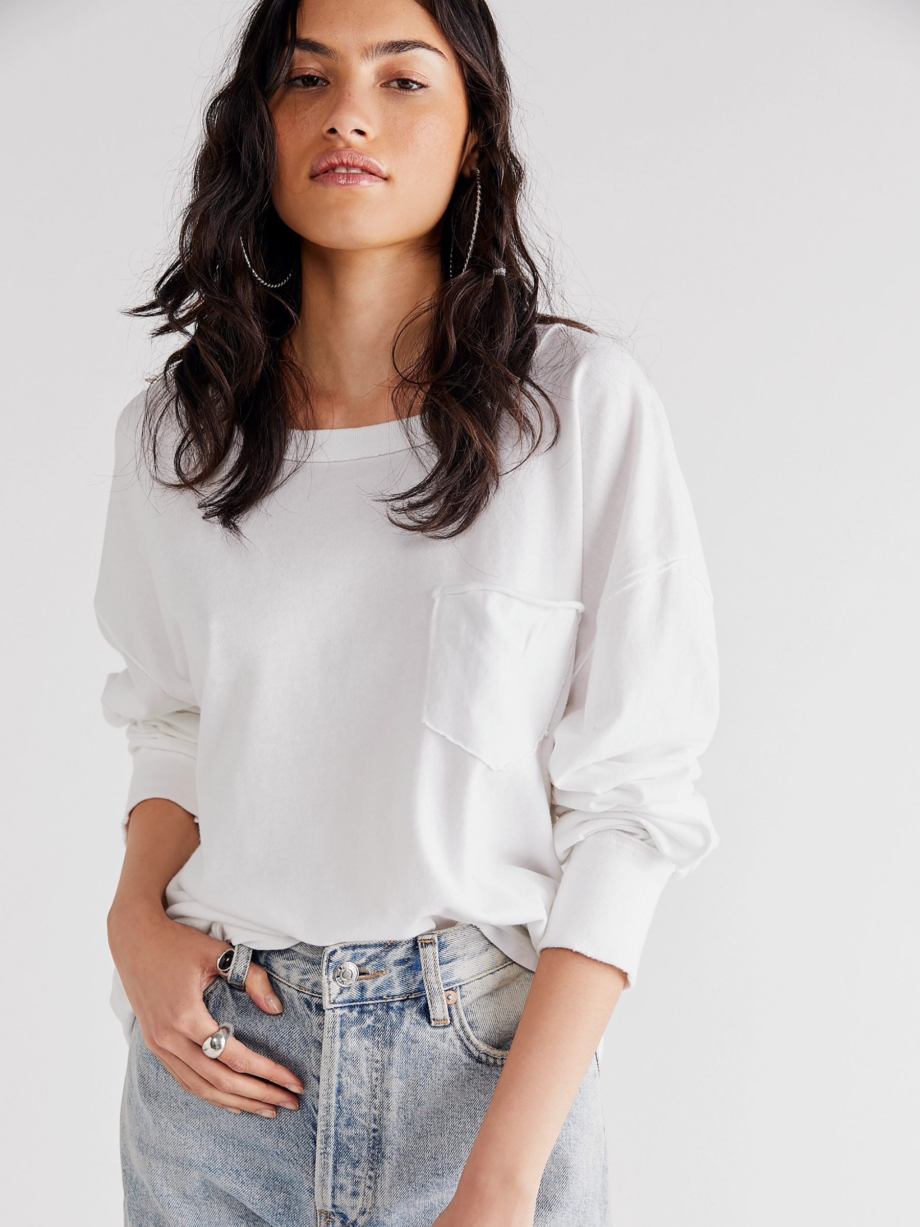 FREE PEOPLE-Fade Into You Long Sleeve-Ivory