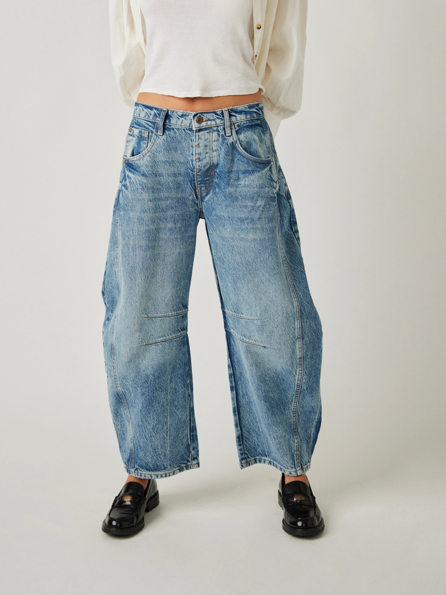 FREE PEOPLE-Good Luck Jean - Ultra Light Beam-Ultra Light Beam