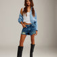 FREE PEOPLE - Now or Never Denim Shorts - 
