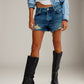 FREE PEOPLE - Now or Never Denim Shorts - 