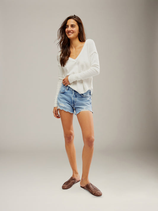 FREE PEOPLE - Now or Never Denim Shorts - 