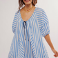 FREE PEOPLE-Bop Around Romper-Oxford Combo