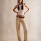 Risk Taker Straight Leg Jeans - Ecru