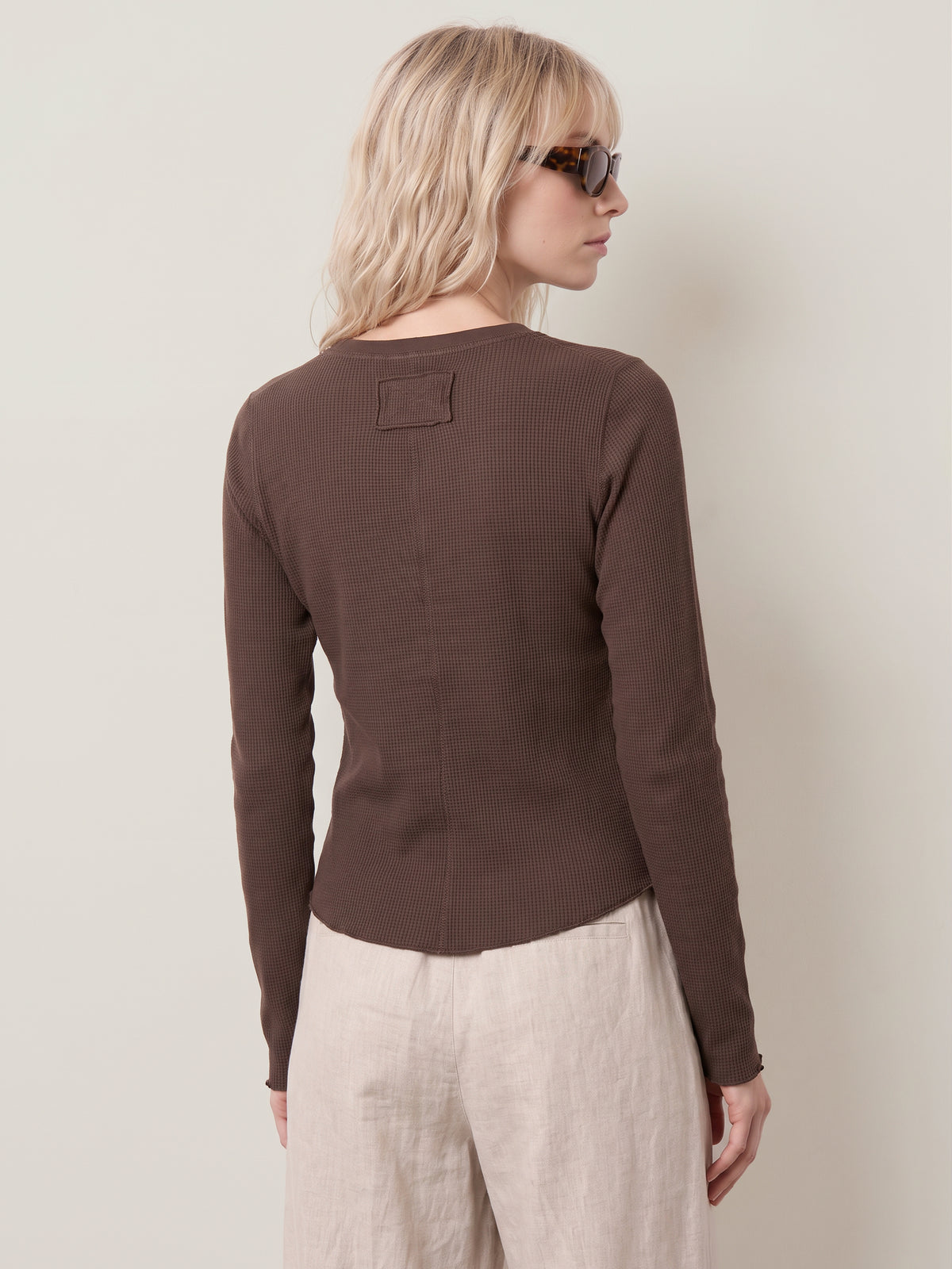 FREE PEOPLE - Easy Does It Longsleeve Top - 