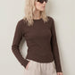 FREE PEOPLE - Easy Does It Longsleeve Top - 