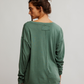 FREE PEOPLE-Nina Cotton Oversized Longsleeve Tee-Flowering
