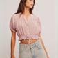 FREE PEOPLE-Little Cloud Shirt-Pale Mauve