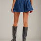 Paradise Found Denim Skort