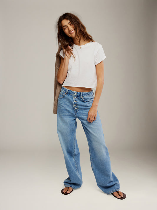 FREE PEOPLE - Nia Boyfriend Jeans - 