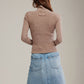 FREE PEOPLE - Brunch Girl Zip Up Sweater - 