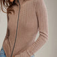 FREE PEOPLE - Brunch Girl Zip Up Sweater - 