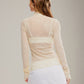 FREE PEOPLE - You Decide Mesh Longsleeve Top - 