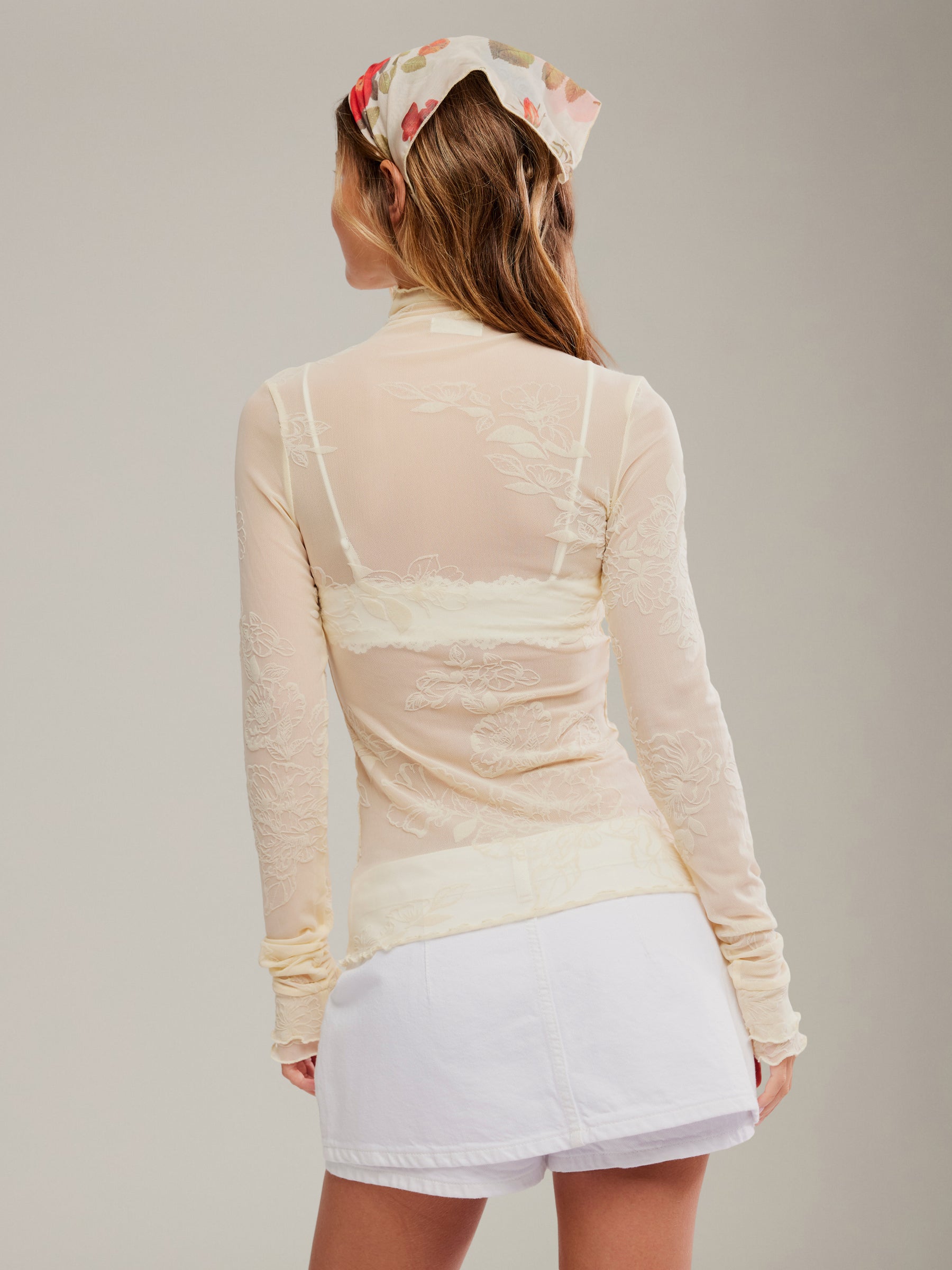 FREE PEOPLE - You Decide Mesh Longsleeve Top - 