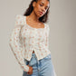 FREE PEOPLE - Let's Party Printed Cardi Top - 