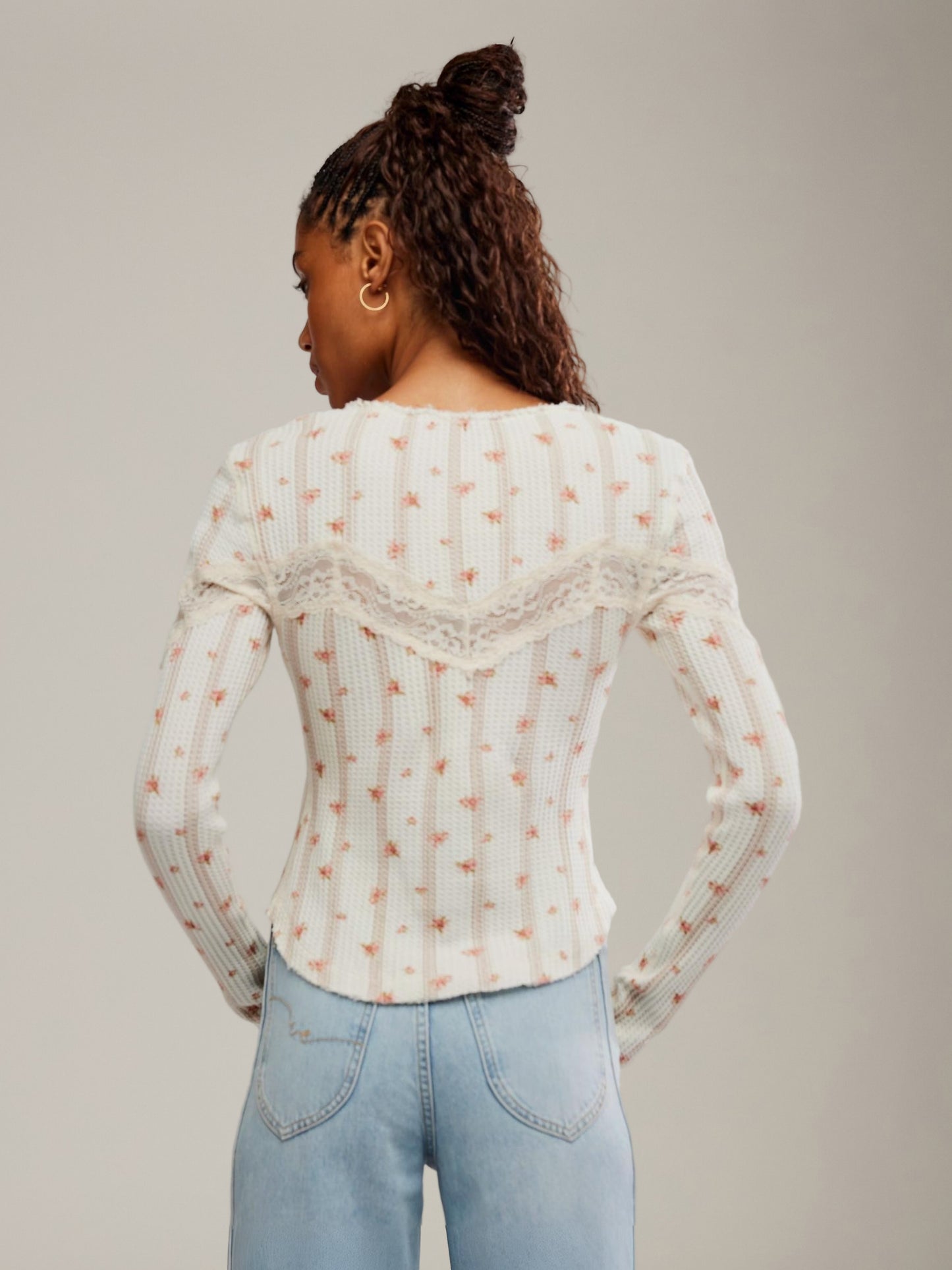 FREE PEOPLE - Let's Party Printed Cardi Top - 