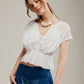 FREE PEOPLE - Gemma Embroidered Top - 