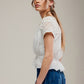 FREE PEOPLE - Gemma Embroidered Top - 