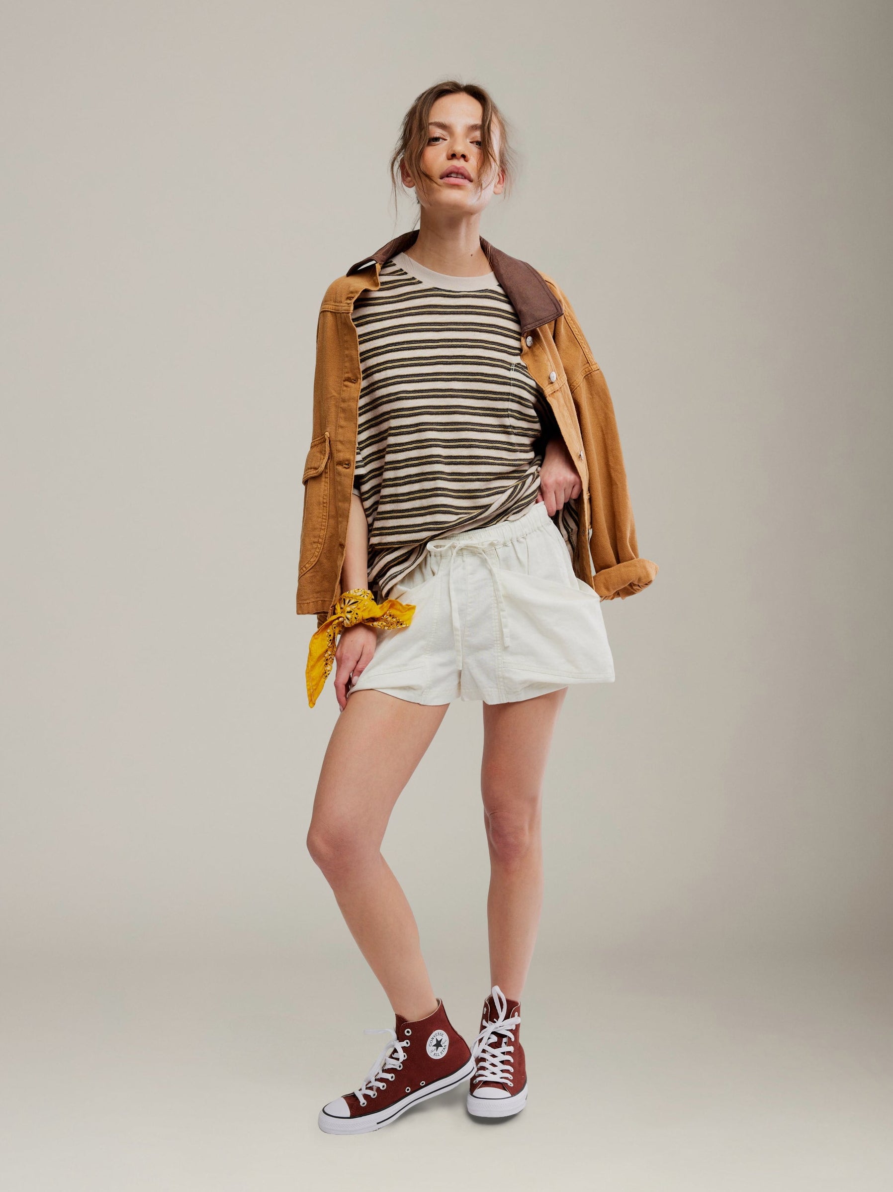 FREE PEOPLE - Good Fortune Shorts - Sugar Swizzle