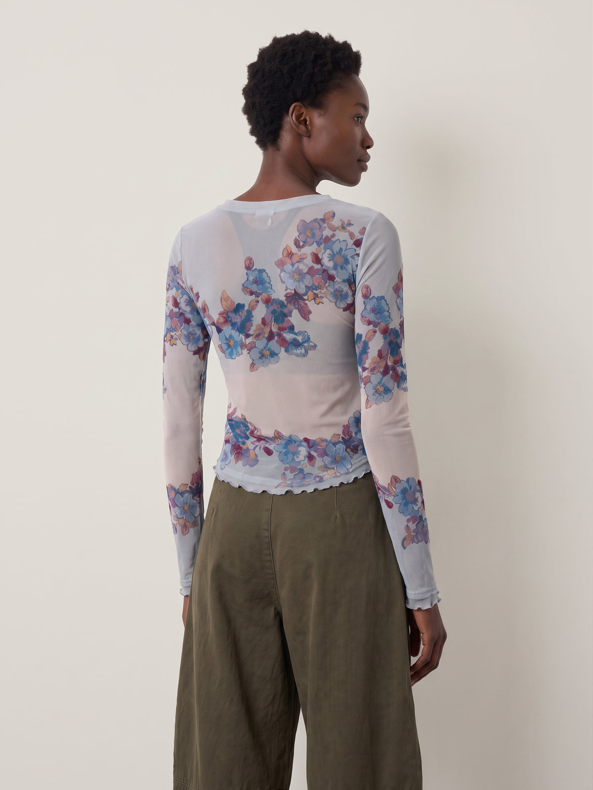 FREE PEOPLE - Lilly Printed Longsleeve Top - 