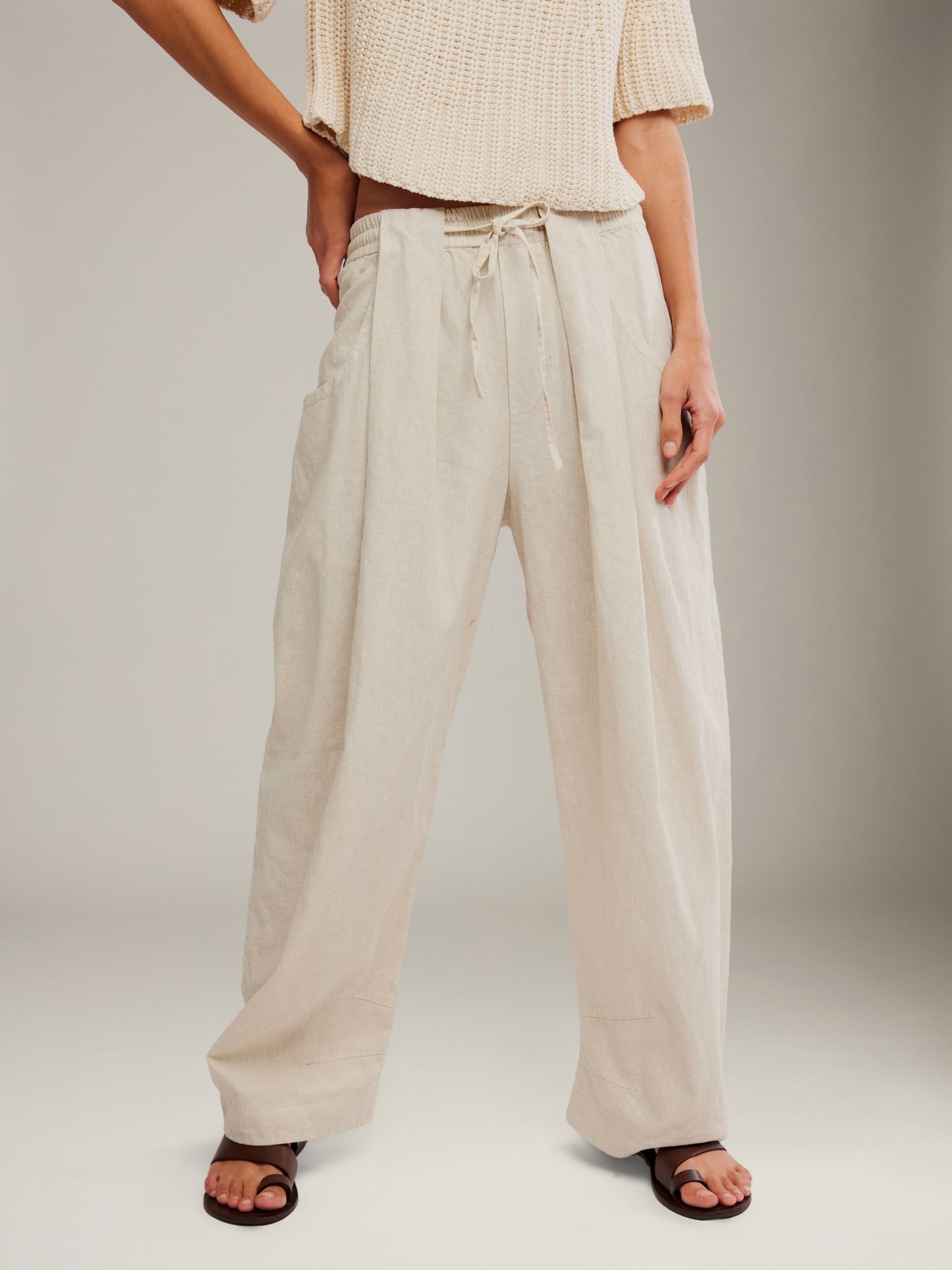 FREE PEOPLE - Chambers Laidback Pull-on Pants - 
