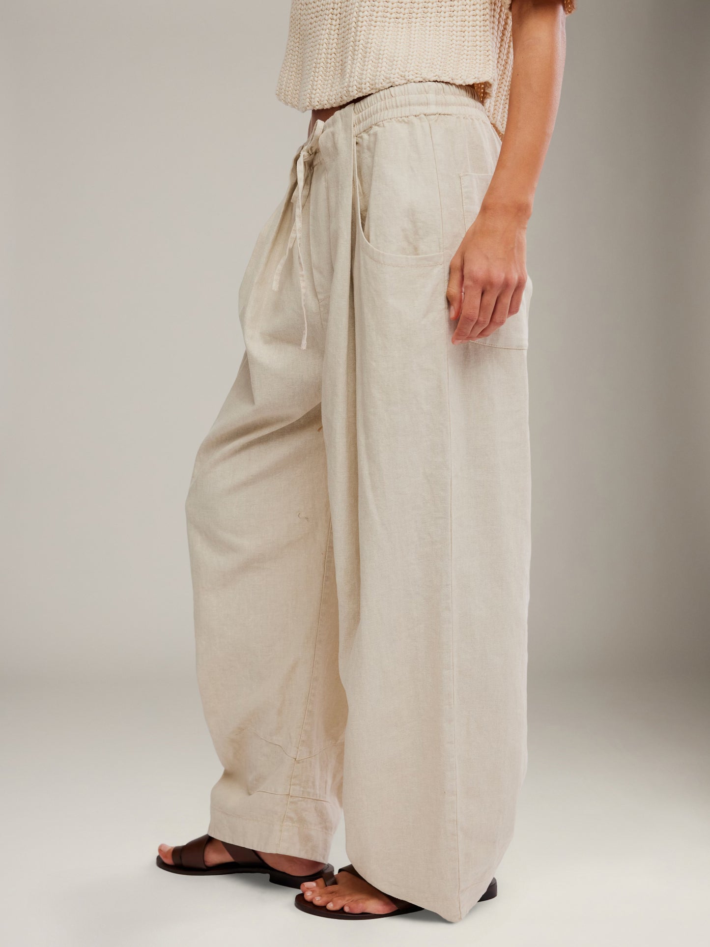 FREE PEOPLE - Chambers Laidback Pull-on Pants - 