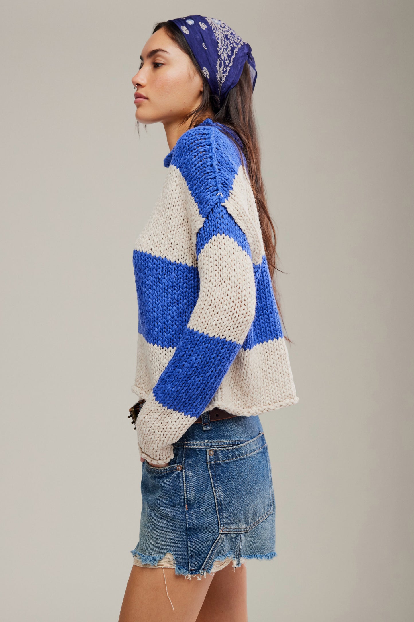 FREE PEOPLE - Opal Rugby Stripe Sweater - 
