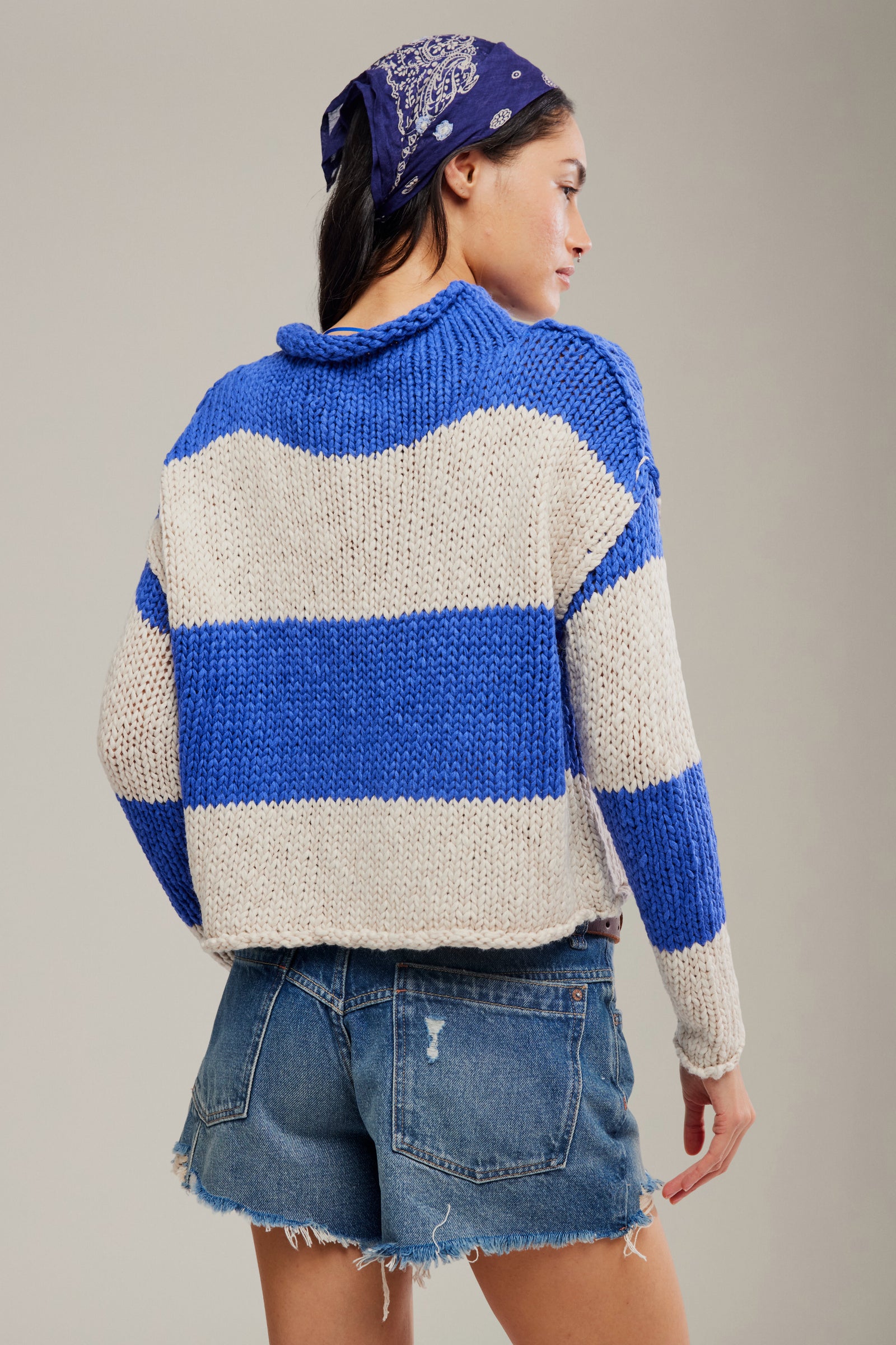 FREE PEOPLE - Opal Rugby Stripe Sweater - 