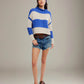 FREE PEOPLE - Opal Rugby Stripe Sweater - 