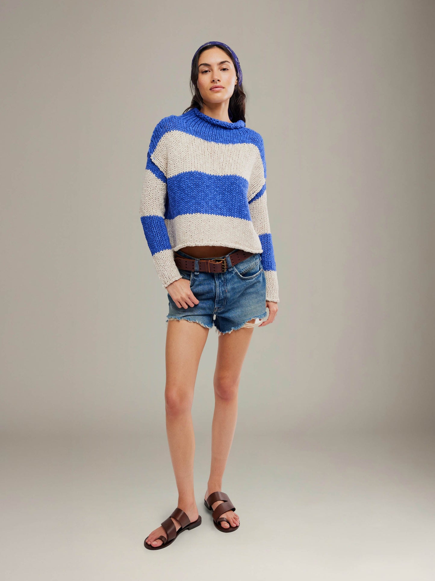 FREE PEOPLE - Opal Rugby Stripe Sweater - 