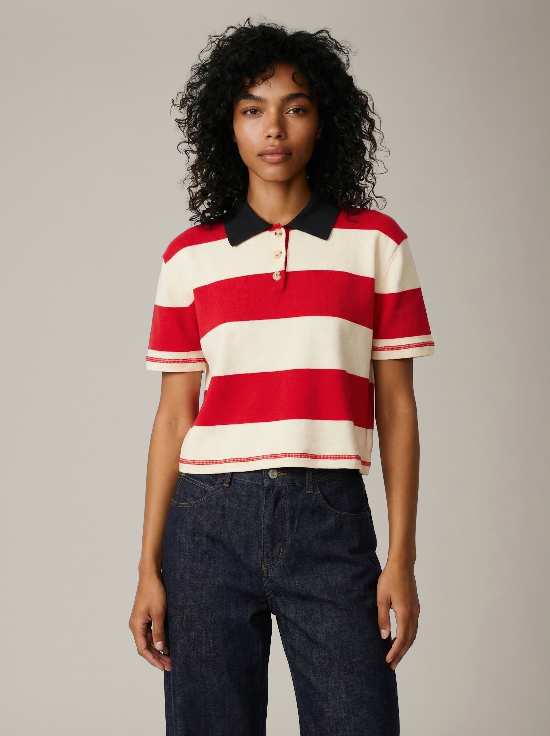 JOHN & JENN - Angelo Stripe Polo - 
