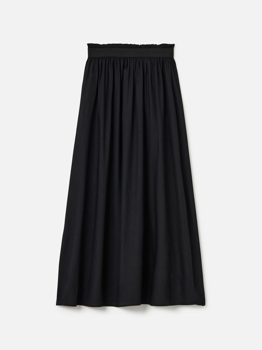 ONLY-Venedig Woven Maxi Skirt-Black