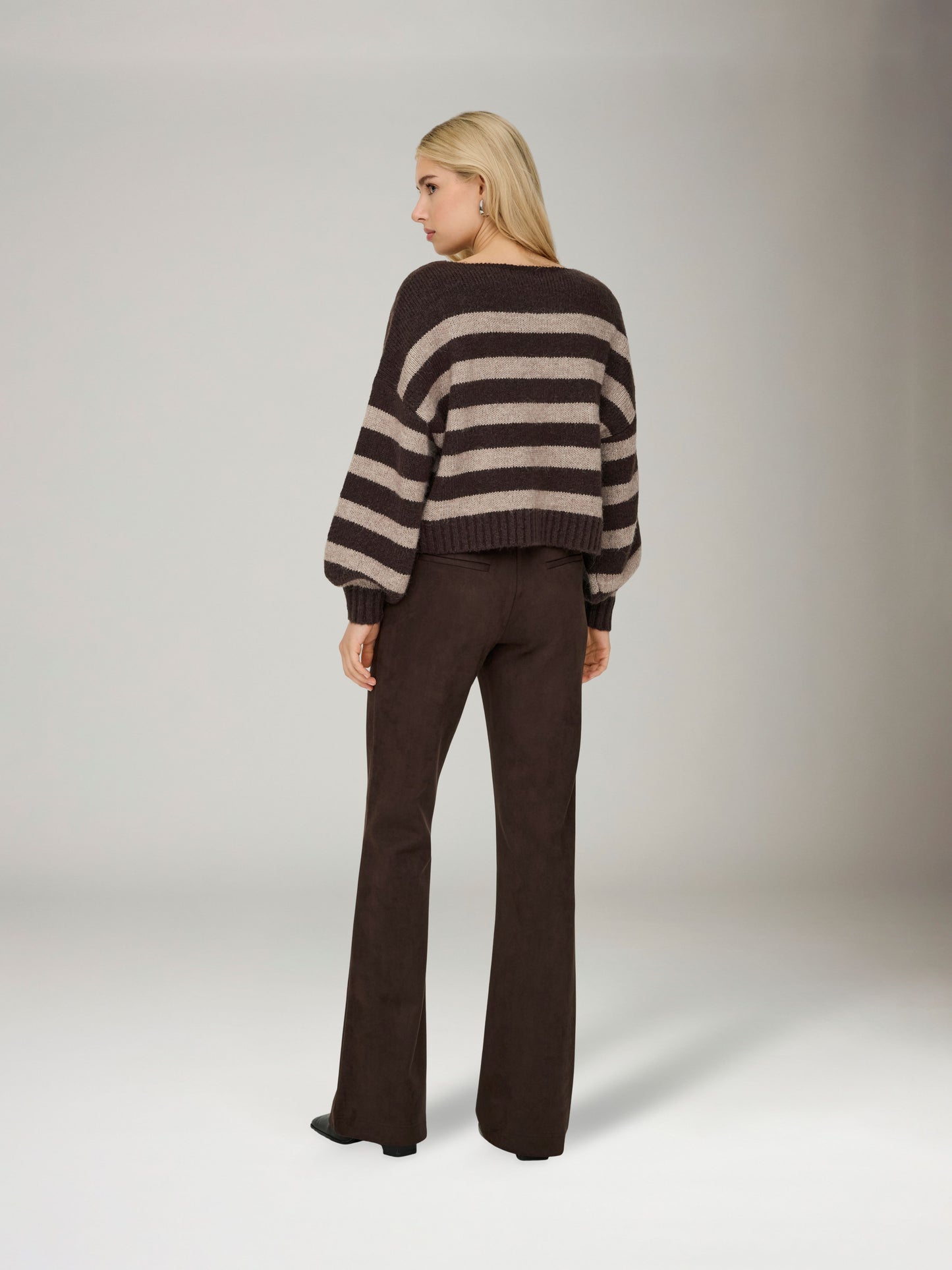 ONLY - Aya Stripe Boatneck Knit - 