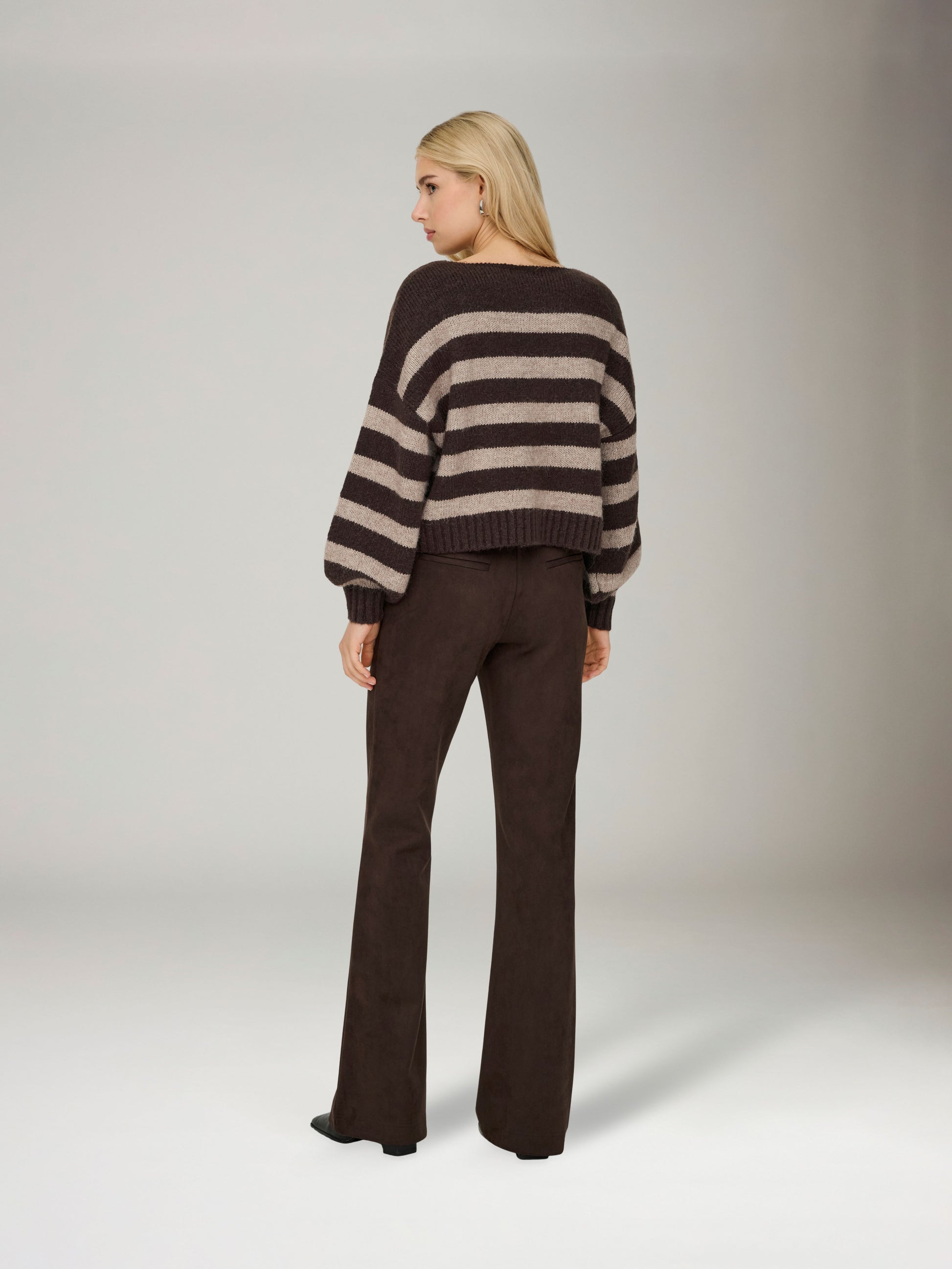 ONLY - Aya Stripe Boatneck Knit - 