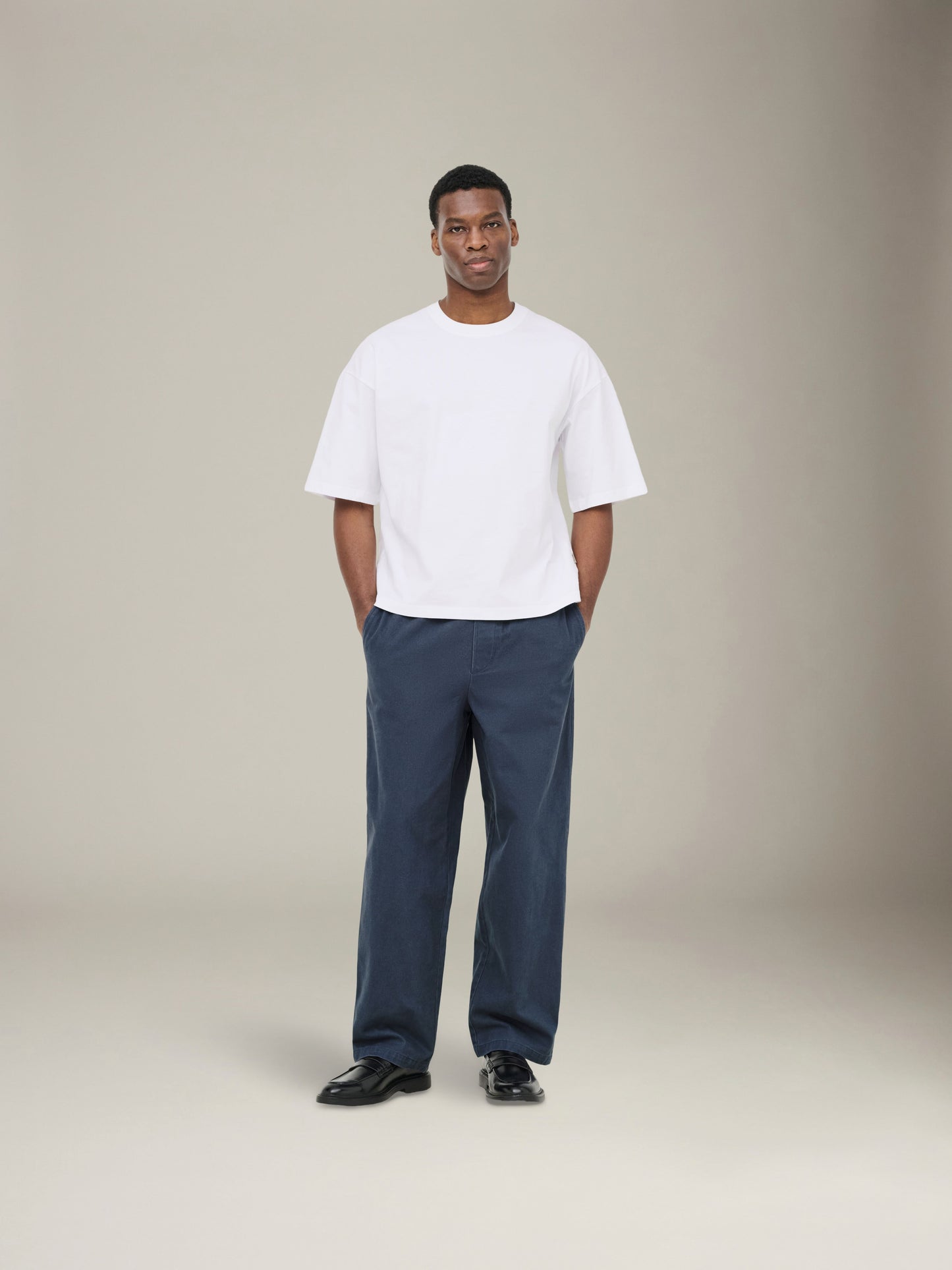 ONLY & SONS - Fred Relaxed Shortsleeve Crop T-Shirt - Bright White