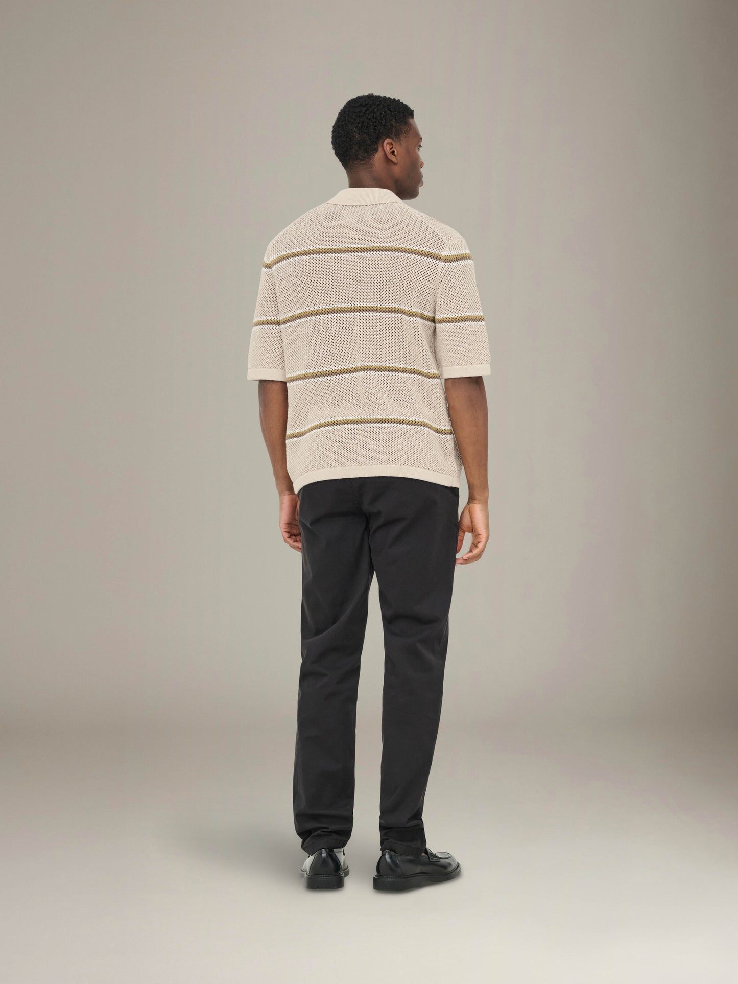 ONLY & SONS - Sejr Stripe Knit Polo - 