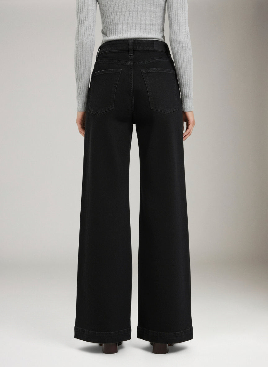 WARP & WEFT - NCE Relaxed Wide Leg Jeans - Inkwell - 