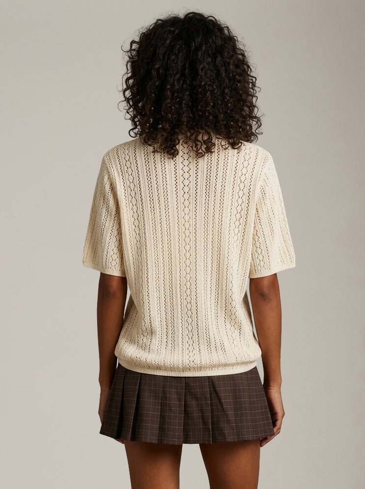 PIECES - Nuka Shortsleeve Crewneck Sweater - 
