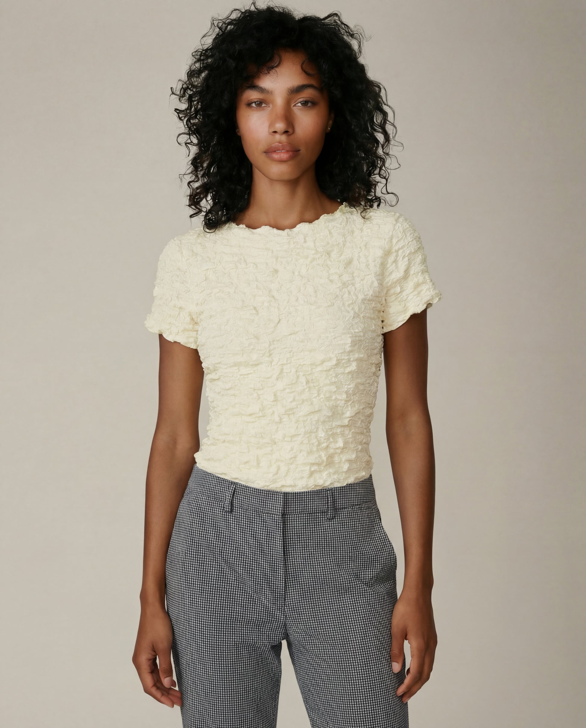 PROPAGANDA - Gilly Cropped Shortsleeve Top - 