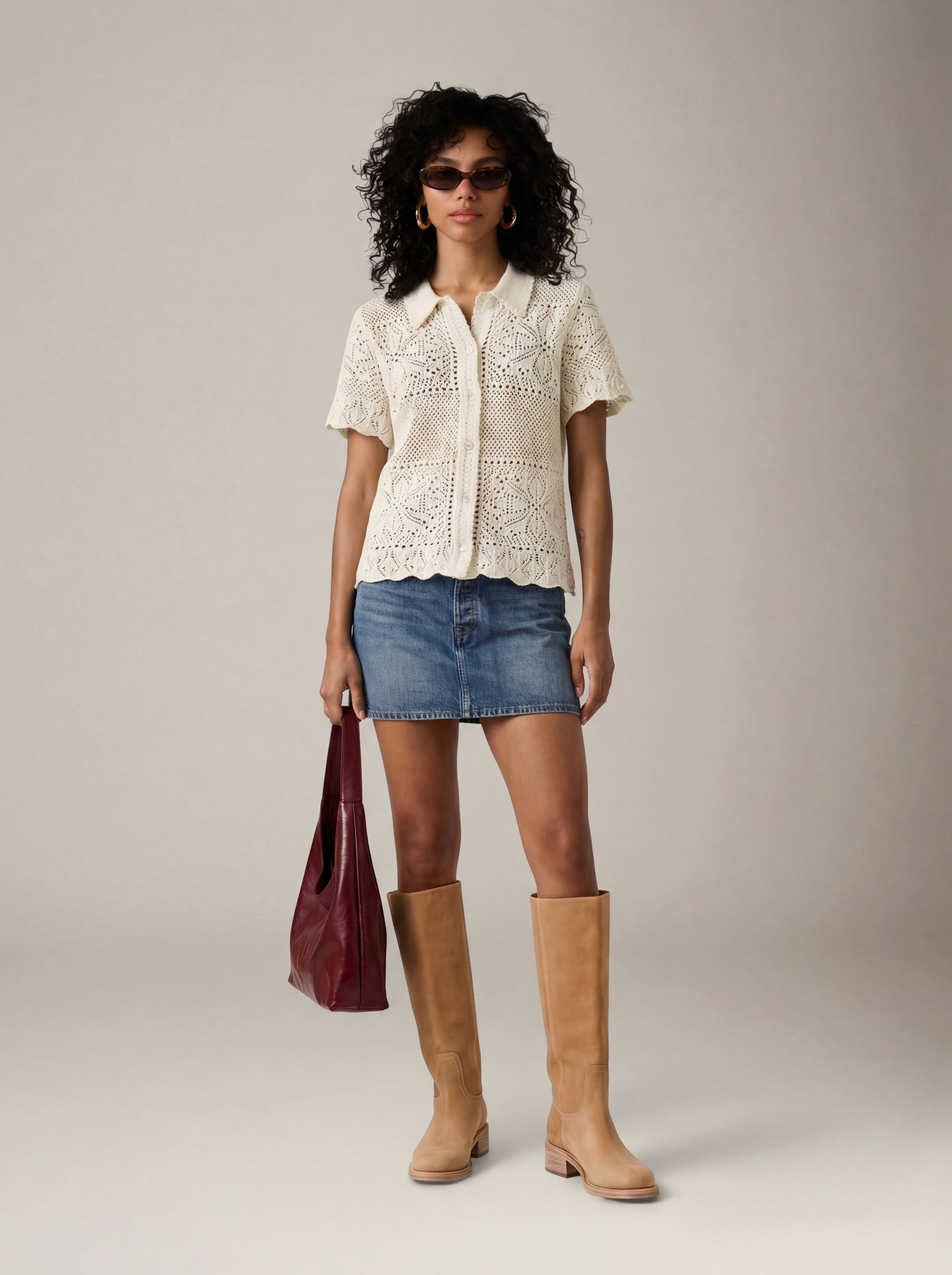 LEVI'S - Susanna Floral Crochet Shirt - 