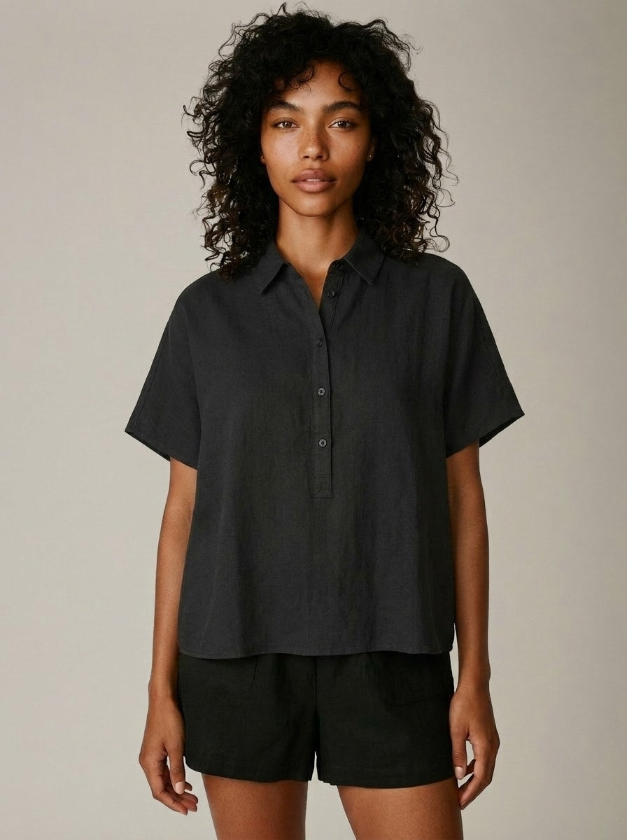 MONK & LOU - Camile Polo Top - 