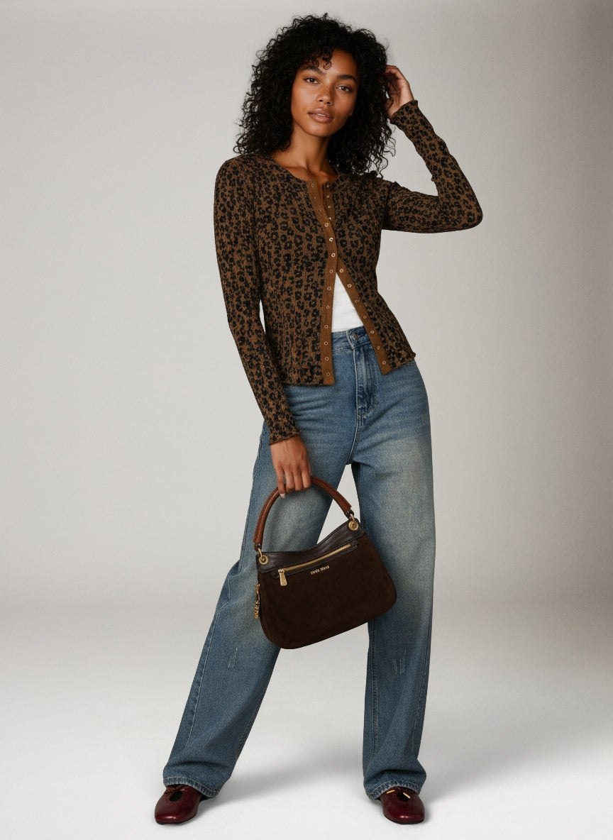 Going Places Printed Cardi Top