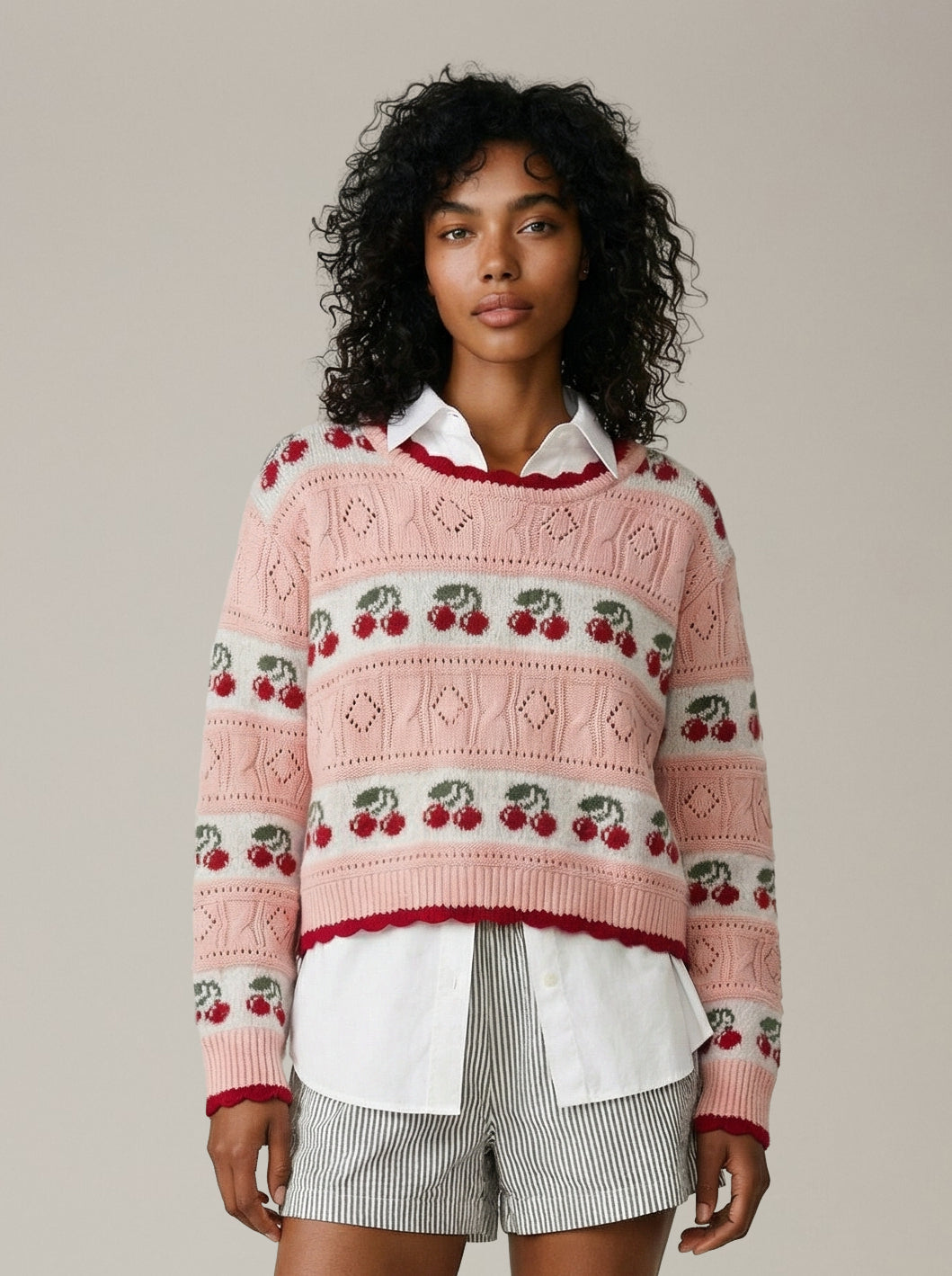 SADIE & SAGE - Cherry On Top Sweater - 