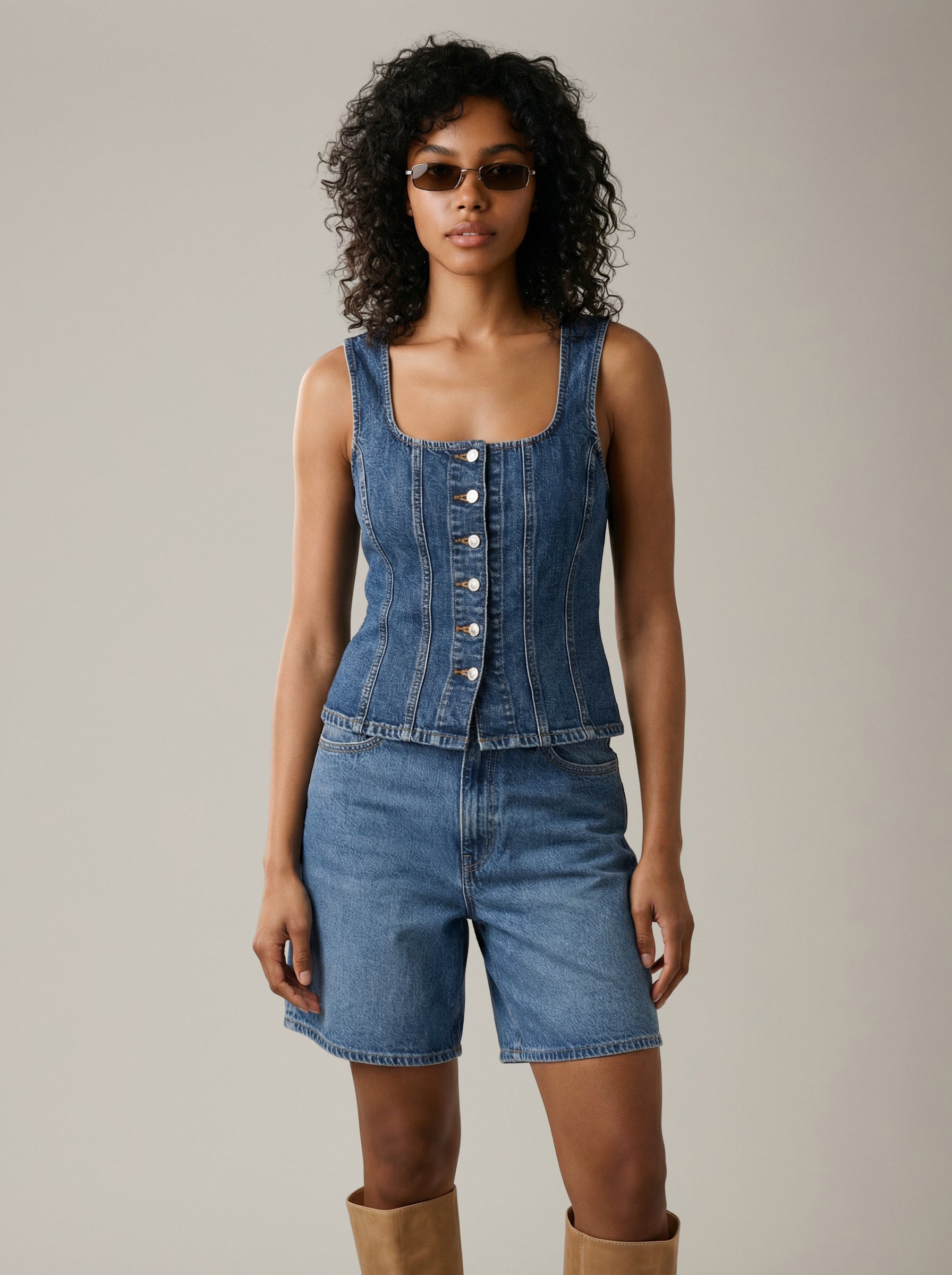 LEVI'S - Sculpted Denim Top - 
