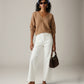 LOVEFINN - V-neck Longsleeve Top - Chestnut