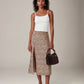 PROPAGANDA - Korane Printed High Slit Skirt - 
