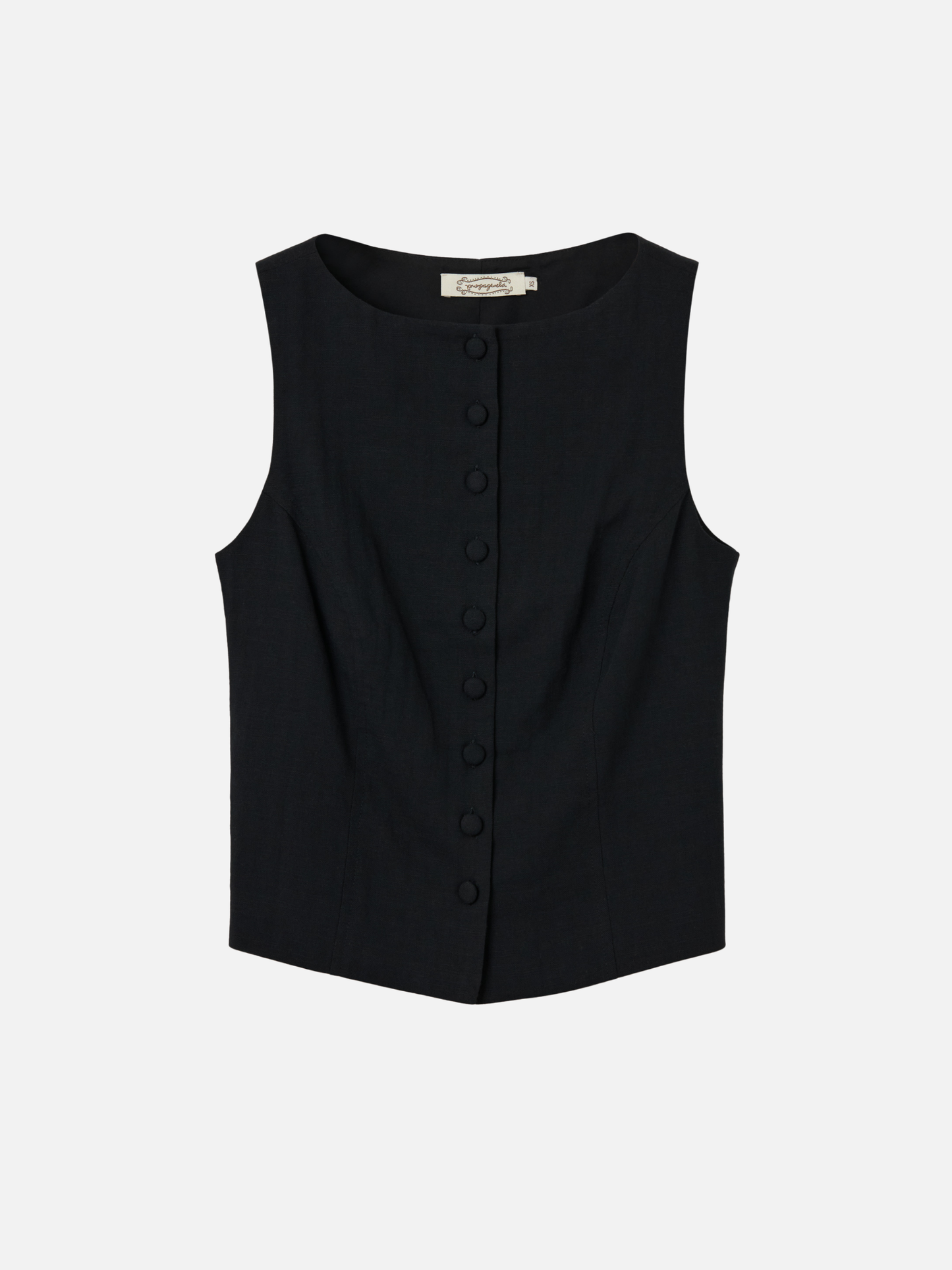 PROPAGANDA - Paige Boatneck Vest - Black