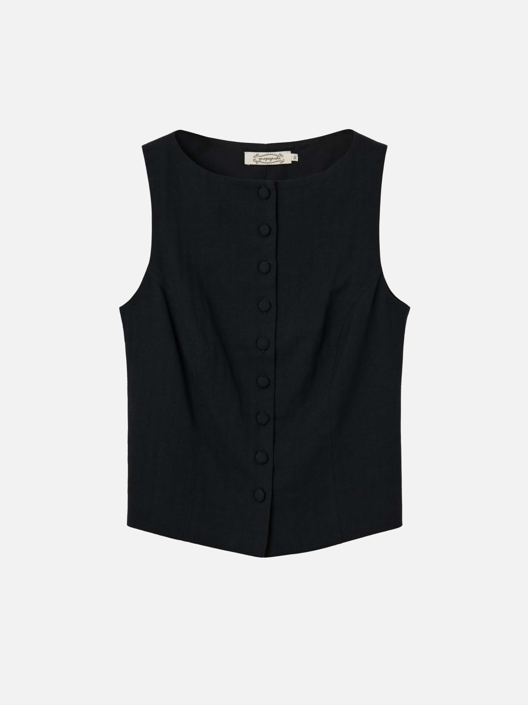 PROPAGANDA - Paige Boatneck Vest - Black