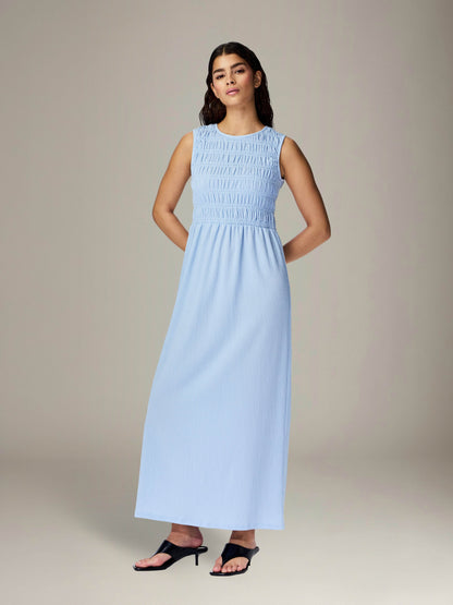 PIECES - Betty Smock Dress - Cashmere Blue