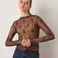 PROPAGANDA - Rachel Lace Mockneck Top - 